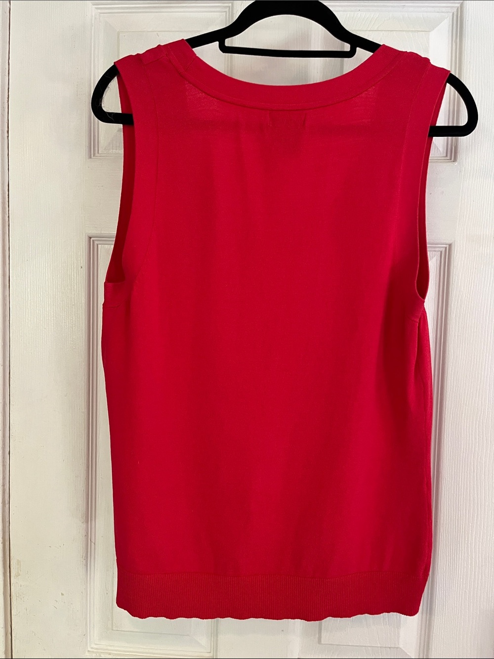 VINTAGE Y2K GEORGE SCOOP NECK KNIT TANK TOP RED SIZE XL 16 TO 18 - Picture 9 of 14